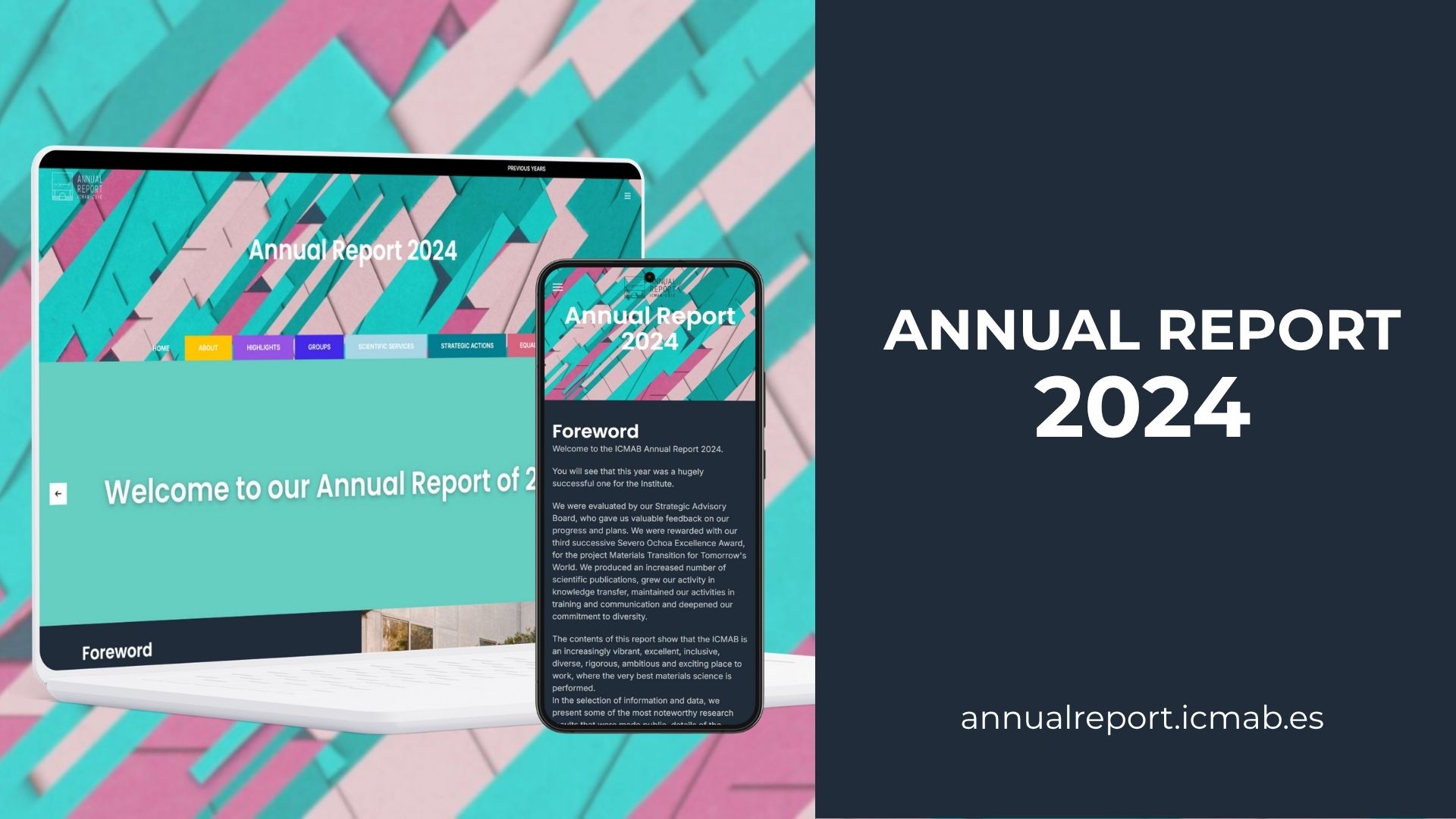 ICMAB - The ICMAB Annual Report 2024 is now online!