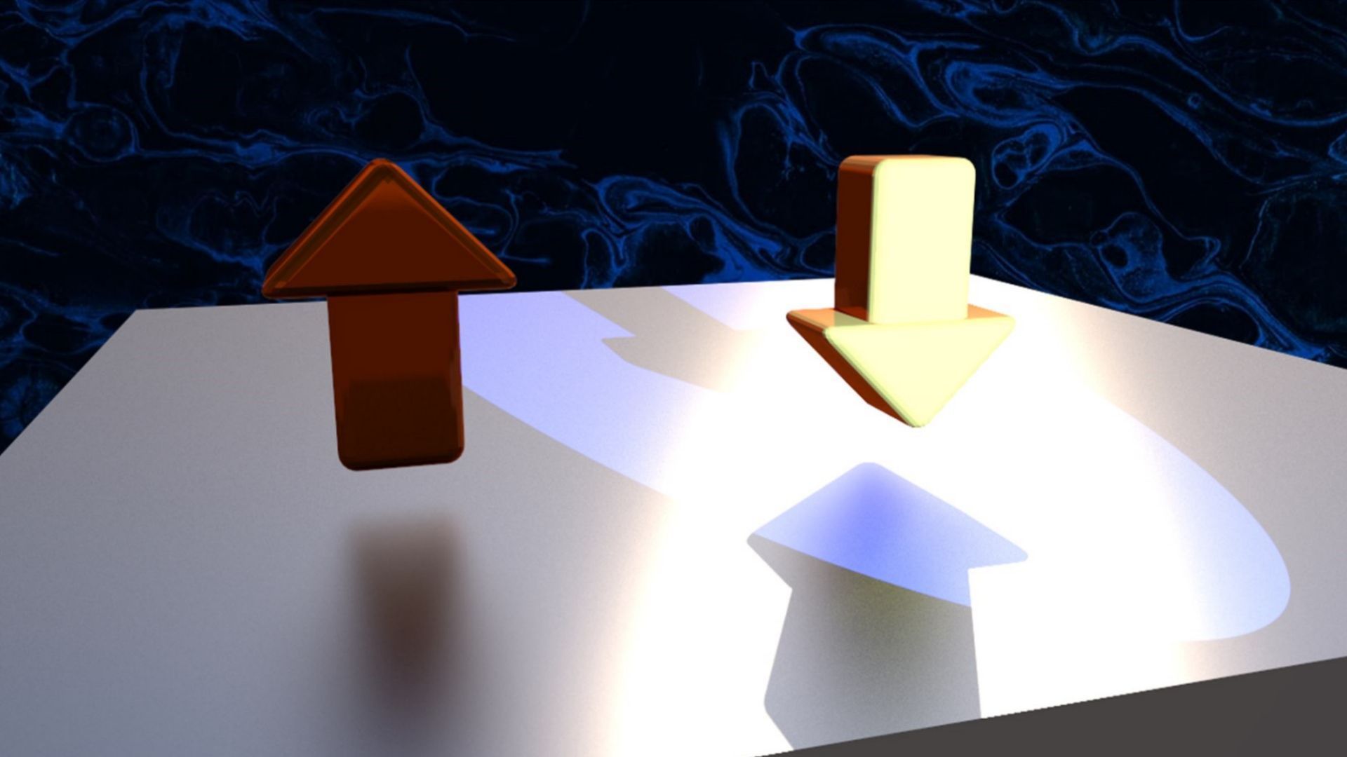 A photon reverses the binary 0/1 state of a memory device
