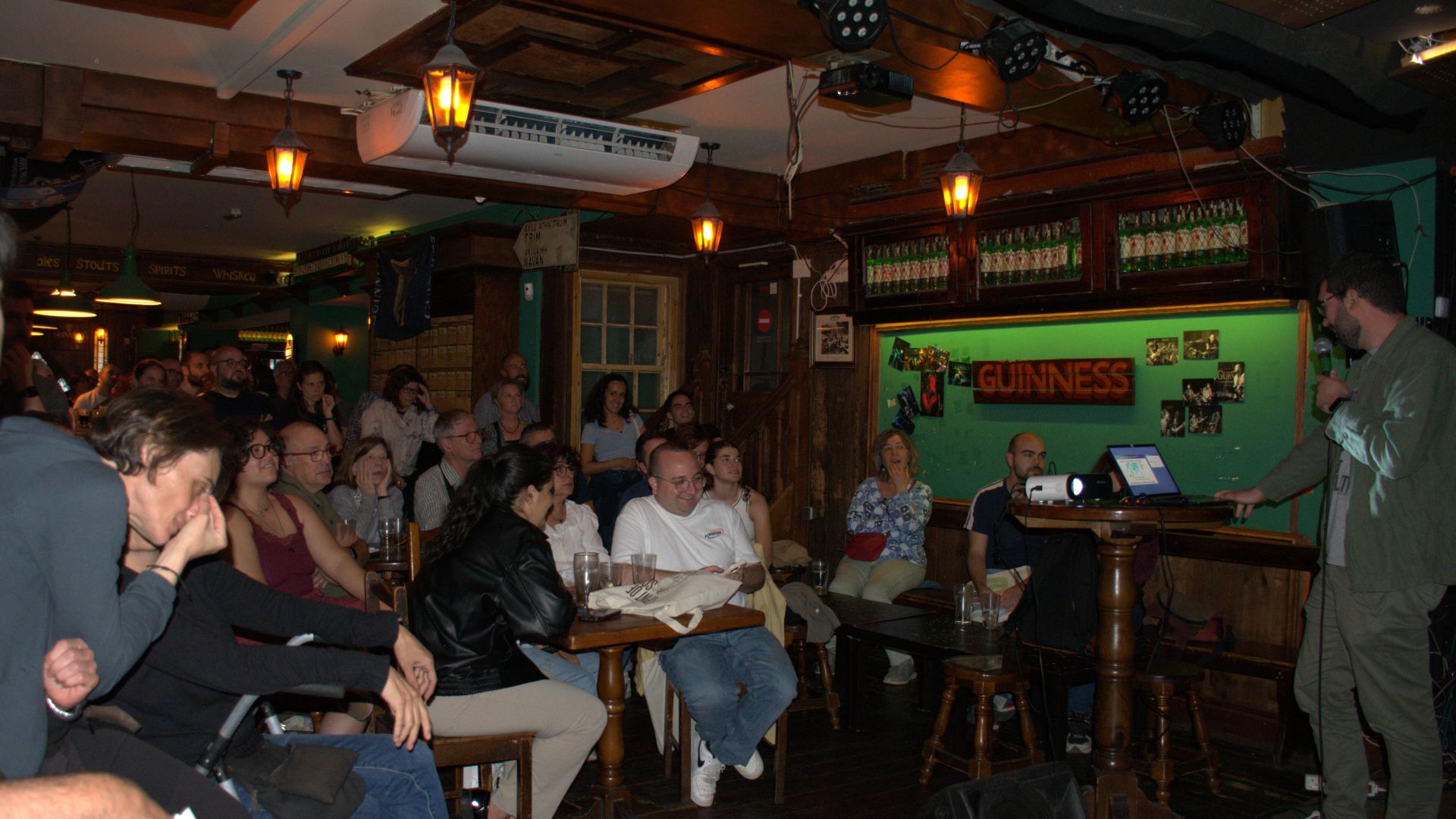 Miquel Nuez Martínez during his talk in The Wild Geese