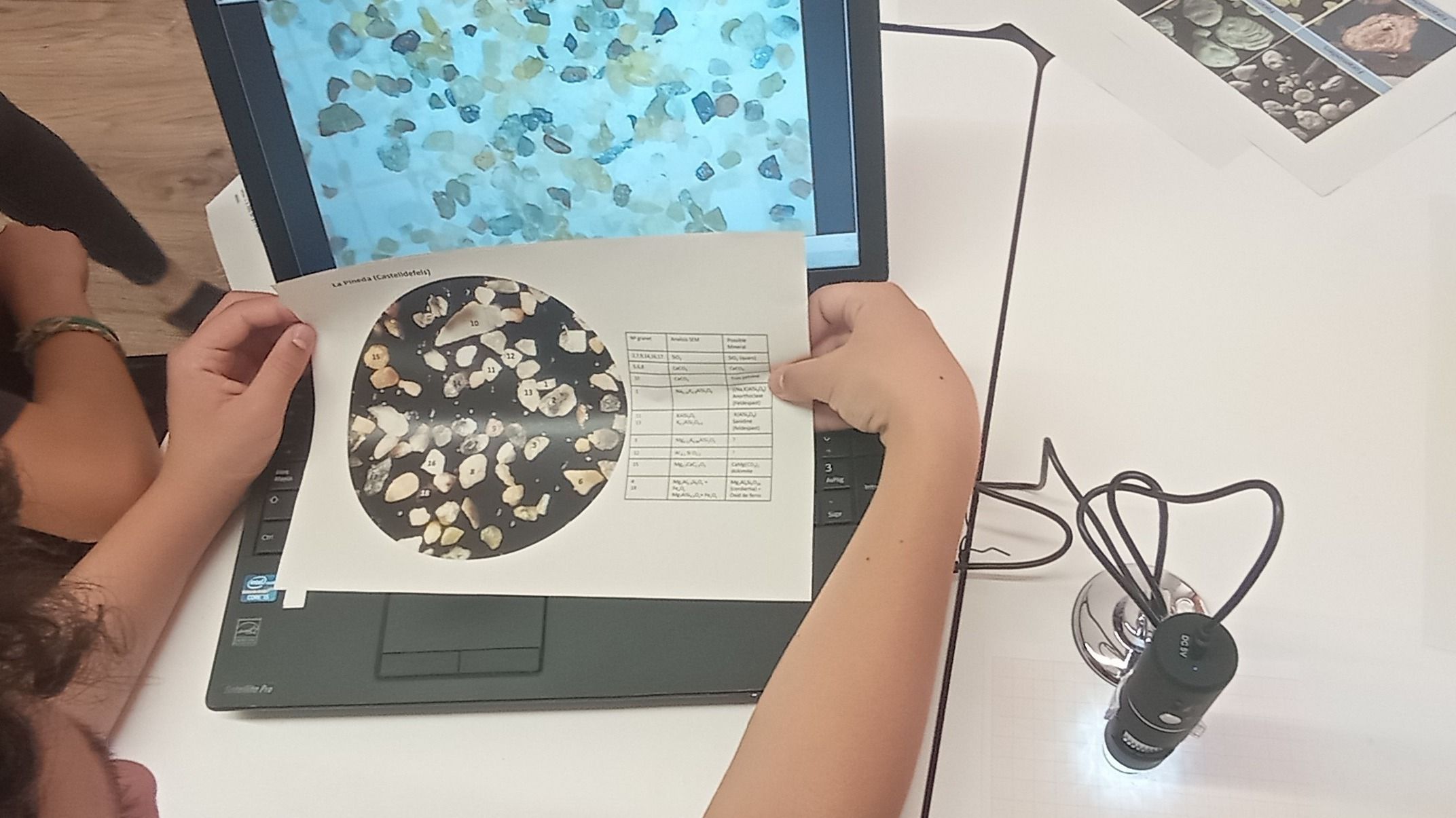 Sand workshop at Institut Escola Mirades