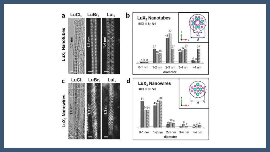 Narrow-Diameter Tubular One-Dimensional van der Waals Heterostructures