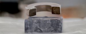 Magnet floating on a superconductor