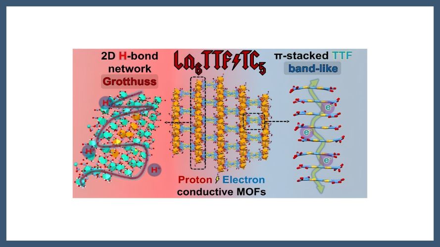 Structurally Encoded Mixed Proton–Electron Transport in Tetrathiafulvalene-Based Lanthanide MOFs