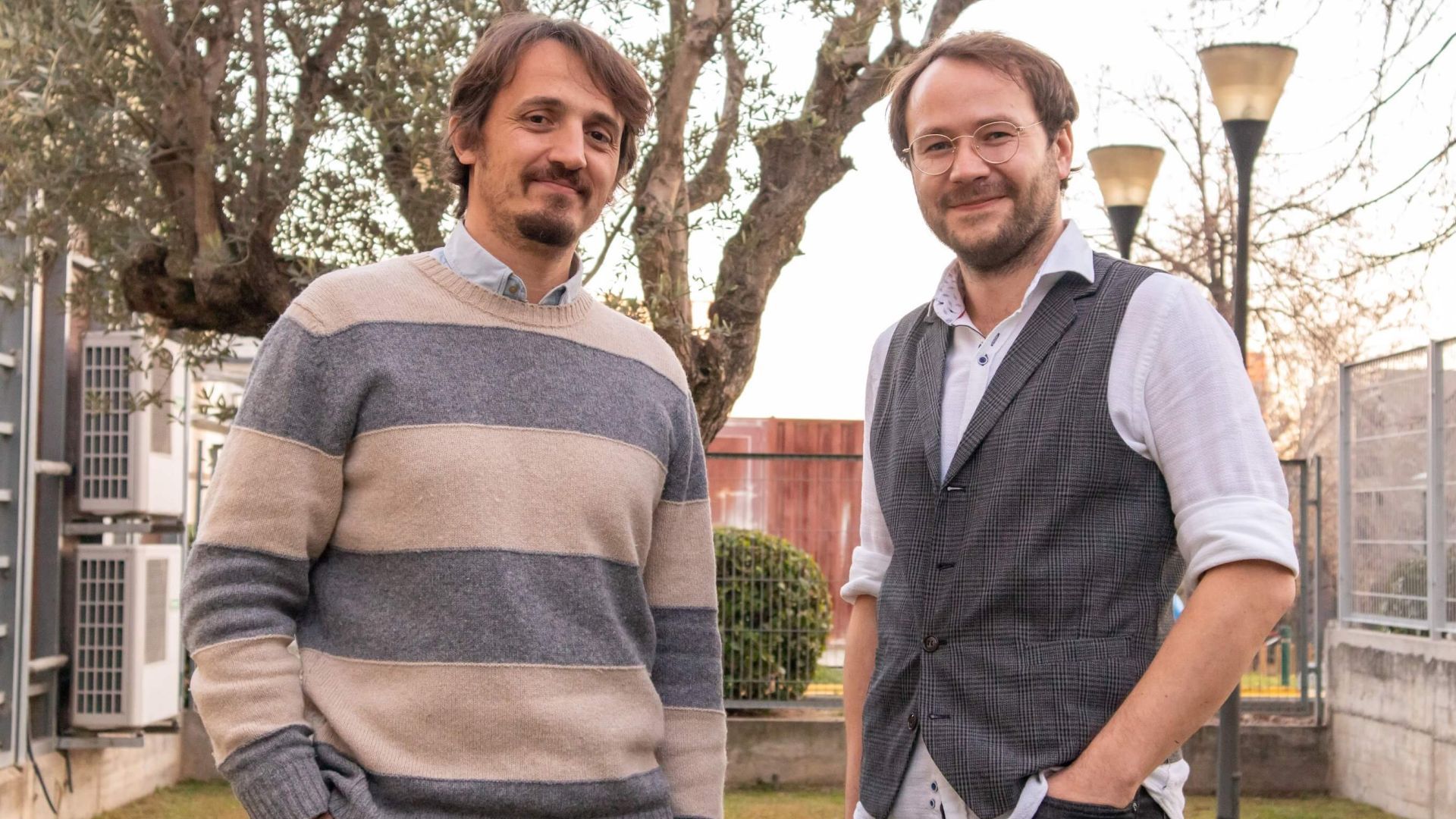 Image of Mariano Campoy and Aleksandr Perevedentsev, founders of Molegular Gate in Farmespaña Industrial