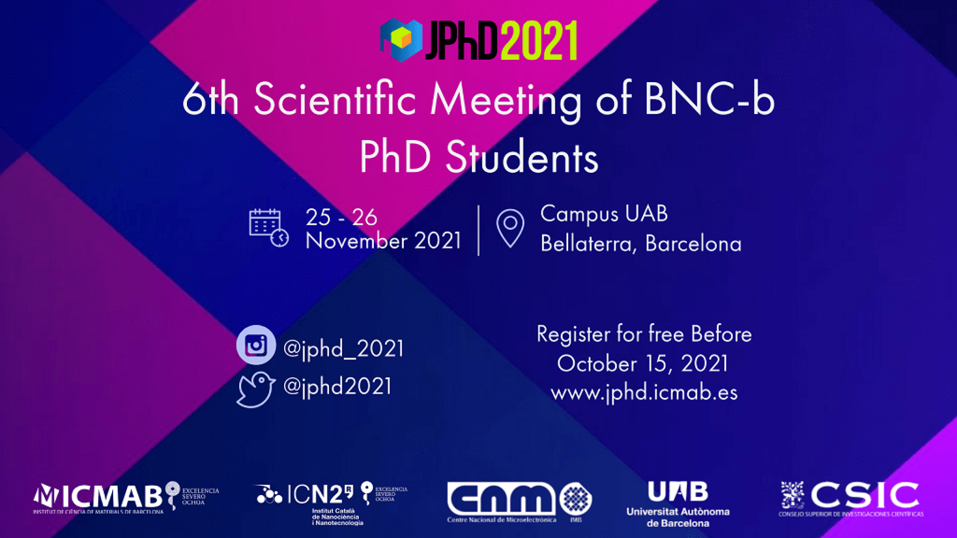 Official banner for the JPHD 2021