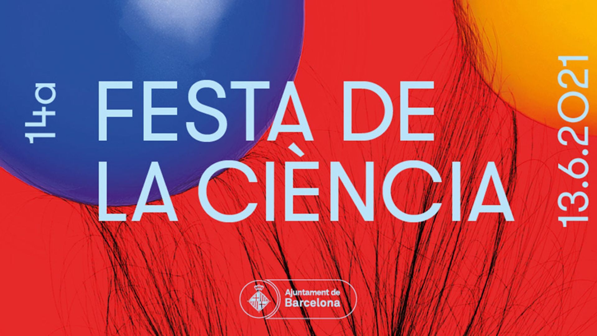 Banner for the 14th "Festa de la Ciència"