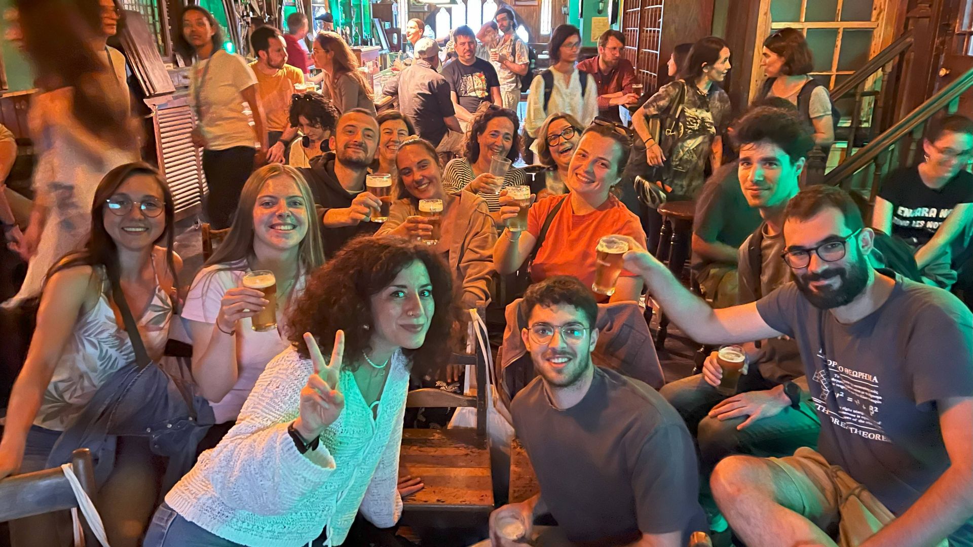 Pint of Science audience in The Wild Geese in Sabadell