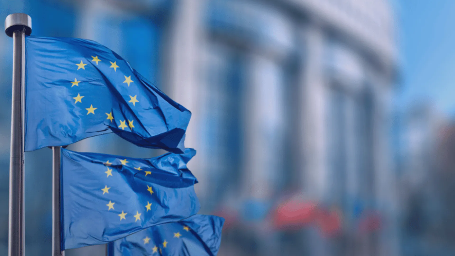 EU flags in the wind | OSANO