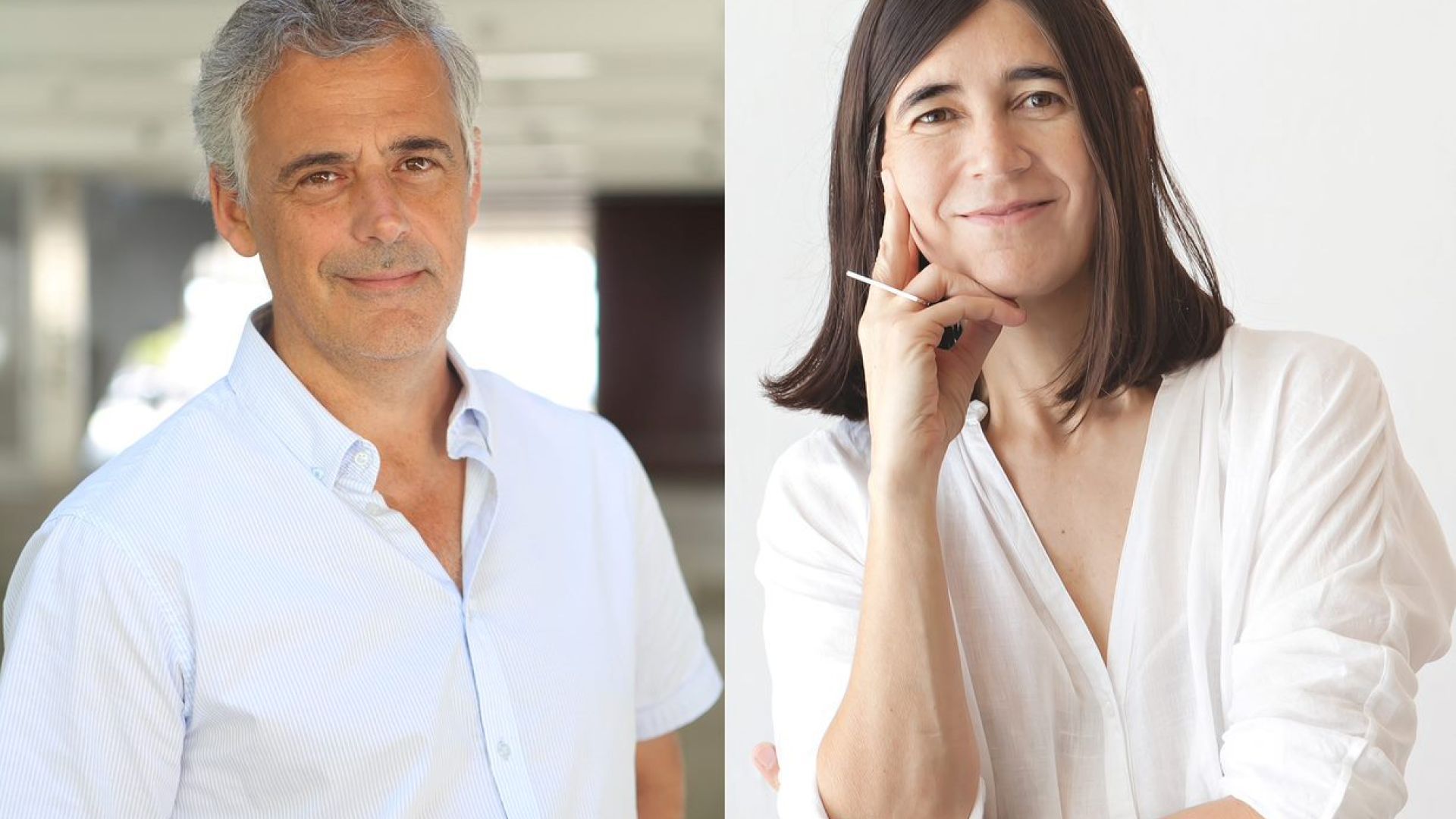 Luis Serrano (CRG) and Maria A. Blasco (CNIO). Credit: A. Garrido, CNIO; Ivan Martí, CRG 2020.