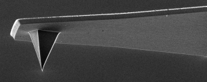 Local conductance control in h-Er(Mn,Ti)O3.